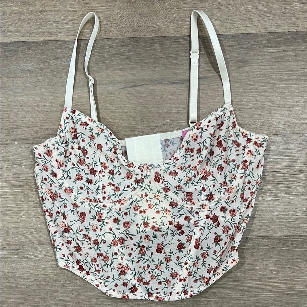 Francesca's Collections Red Floral Camisole